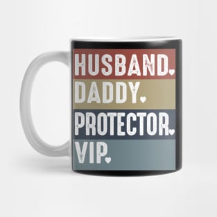 Vintage Husband Daddy Protector Vip Costume Gift Mug